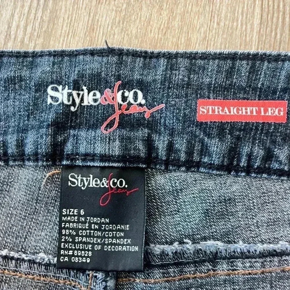 Womens Style & Co. Straight Leg Jeans - 6 - Picture 7 of 7